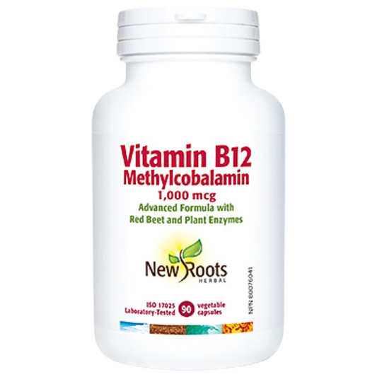 New Roots Vitamin B12 Methylcobalamin 1000mcg 90 Caps