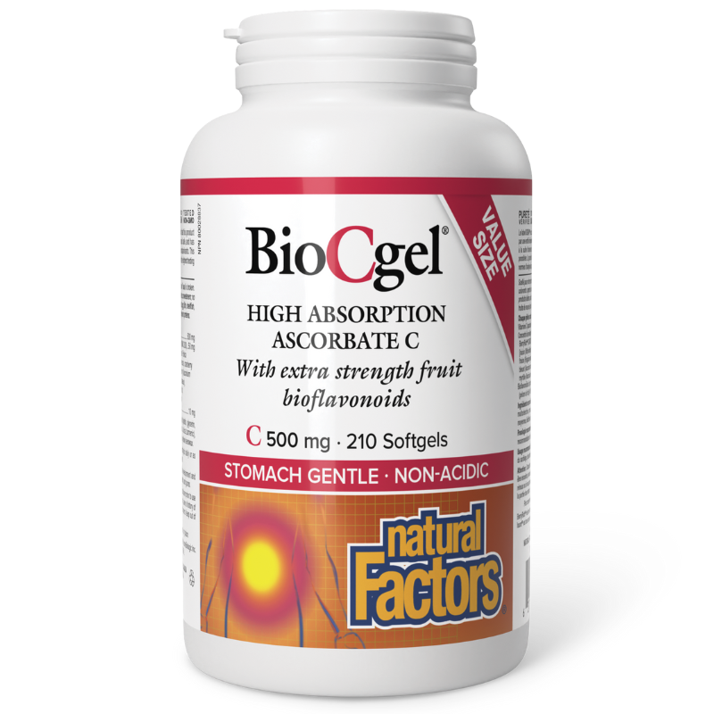 Natural Factors BioCgel 500mg 210 Softgels BONUS SIZE