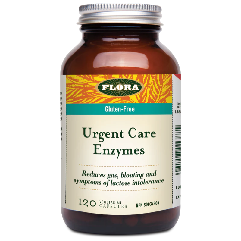 Flora Urgent Relief Enzyme 120 Capsules