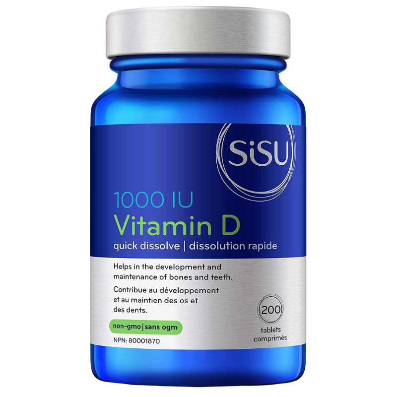 Sisu Vitamin D3 1000IU 200 Tablets