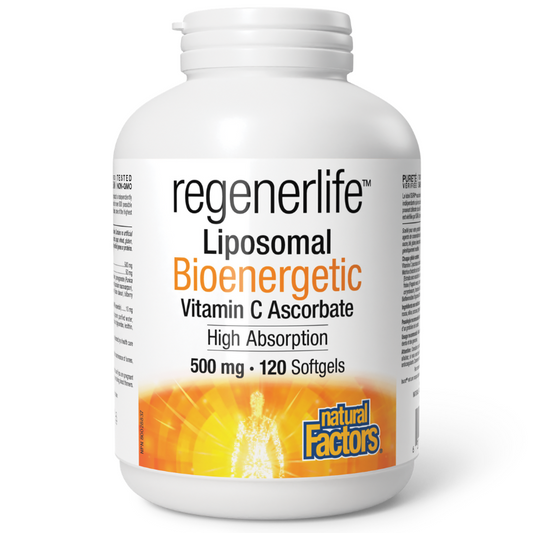 Natural Factors RegenerLife Liposomal Vitamin C 500mg 120 Softgels