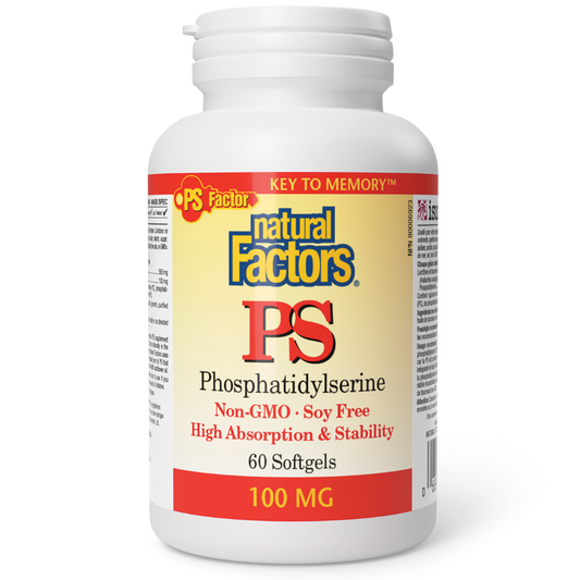 Natural Factors PS Phosphatidylserine 100 mg 60 Softgels