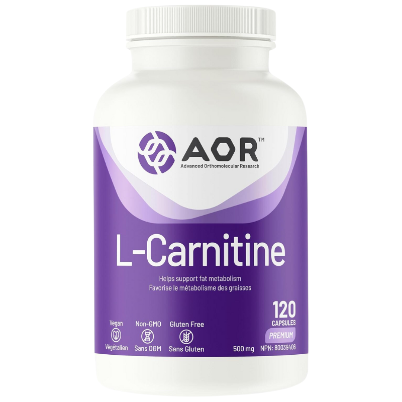 AOR L-Carnitine 500mg 120 Vegetarian Capsules