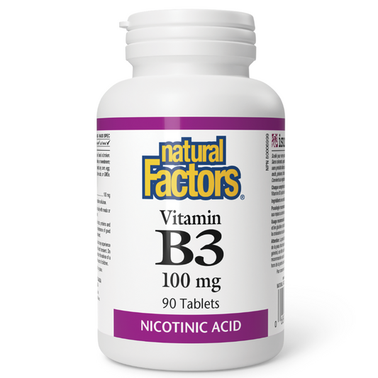 Natural Factors Vitamin B3 100 mg 90 Tablets