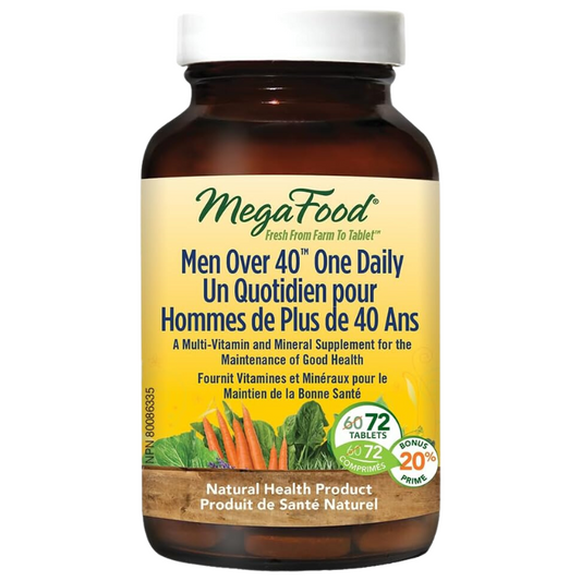 MegaFood Men Over 40 One Daily 72 Tablets