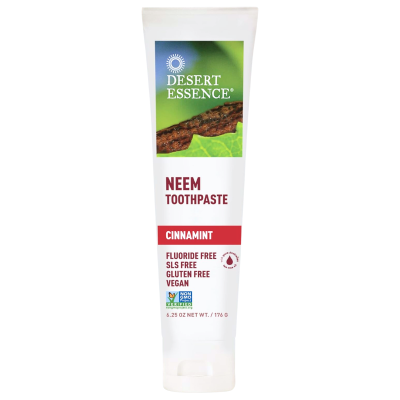 天然苦楝牙膏 肉桂味 176克 Desert Essence Natural Neem Toothpaste Cinnamint 176 g