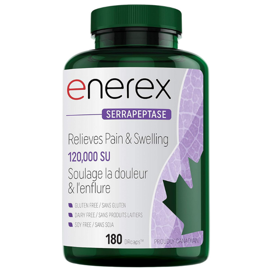 Enerex Serrapeptase 120,000 SU 180 Capsules