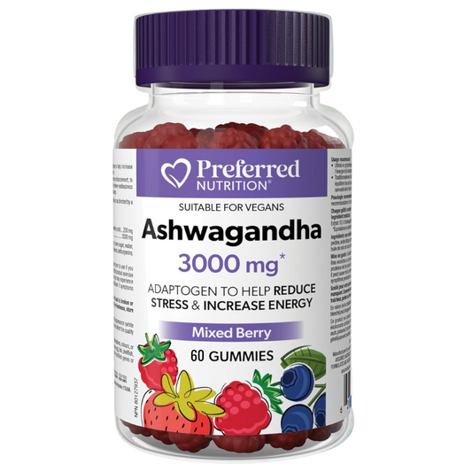 [Jan Flyer Sale!!!] Preferred Nutrition Ashwagandha 3000mg 60 Gummies