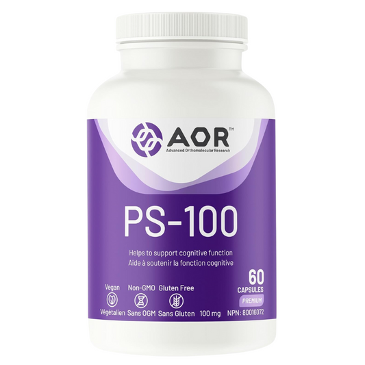 AOR PS-100 有機冷壓磷脂酰絲氨酸素食膠囊 60粒