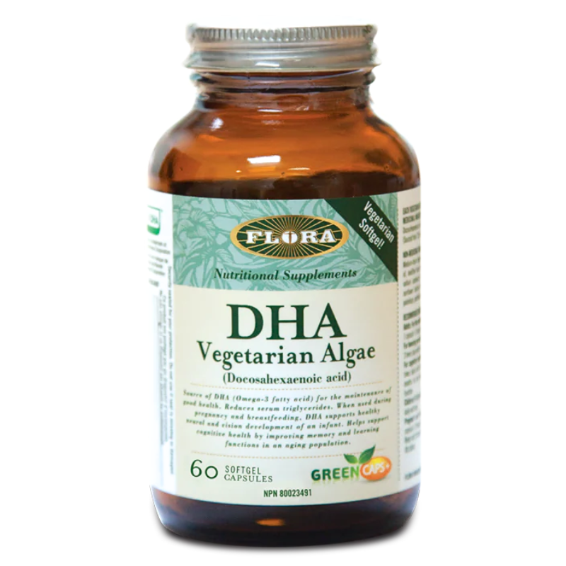 Flora DHA Vegetarian Algae 250 mg 60 VCapsules