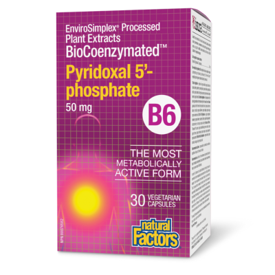 Natural Factors Pyridoxal 5-phosphate B6 50mg 30 VCaps