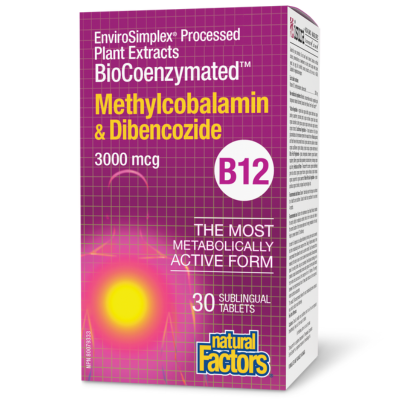 NF Biocoenzymated 甲鈷胺和苯甲酰肼 B12 3000 微克 30 片