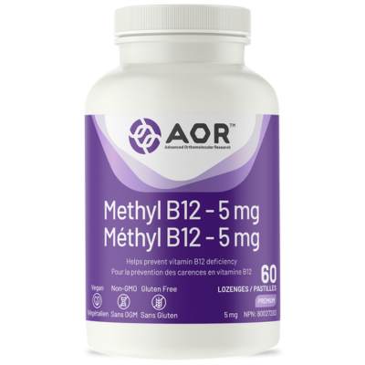 AOR RETAIL Methyl B12 5mg 60 Lozenges