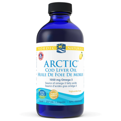 Nordic Arctic Cod Liver Oil + D Lemon 237ml