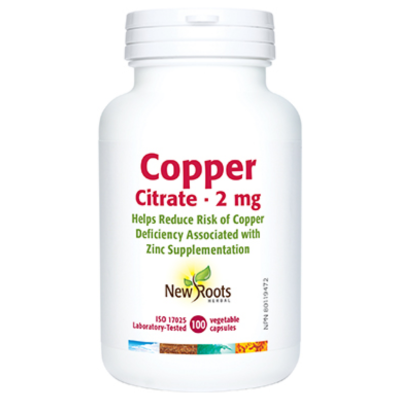 New Roots Copper Citrate 2mg 100 VCaps