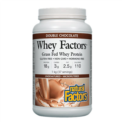 乳清蛋白粉 巧克力味 1千克 Natural Factors Whey Factors Double Chocolate 1kg