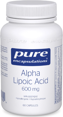 Pure Encapsulations Alpha Lipoic Acid 600mg 60 Caps