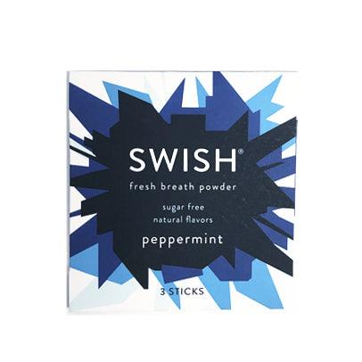 清除口腔細菌 薄荷味 清新口氣粉 3條 Swish Fresh Breath Powder Peppermint 3 Sticks
