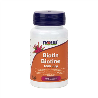 Now Biotin 1000mcg 100 Capsules