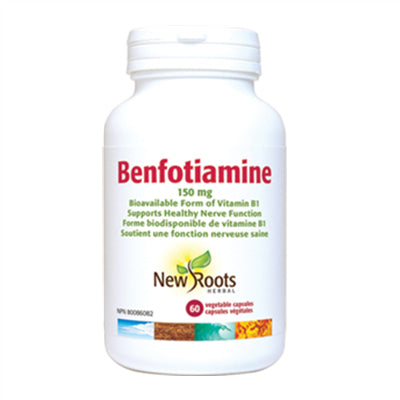 New Roots Benfotiamine Vitamin B1 60 Capsules