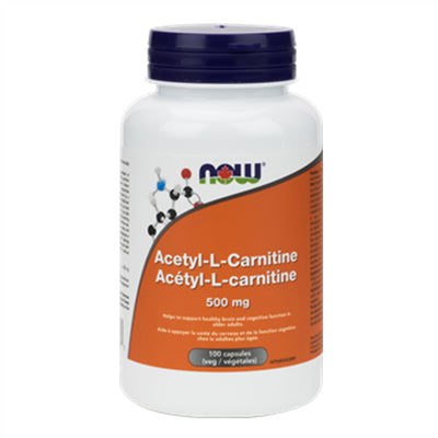 NOW Acetyl-L-Carnitine 500mg 100 VCapsules