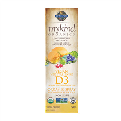 有機維生素D3噴劑 香草味 58毫升 Garden of Life MyKind Organics Vitamin D3 Spray Vanilla 58ml