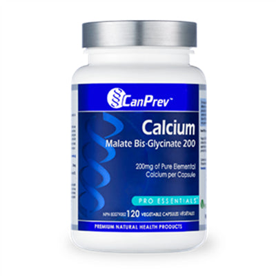 CanPrev Calcium Malate Bis-Glycinate 200 mg 120 VCapsules