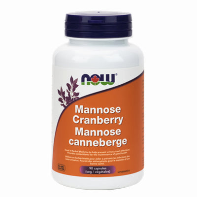 Now D-Mannose Cranberry 450 mg & 250 mg 90 VCapsules