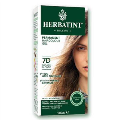 天然染髮劑 Herbatint (7D-Golden Blonde) Herbal Hair Color