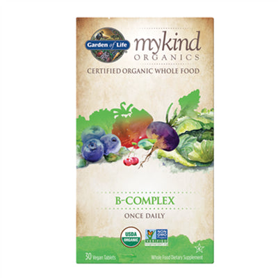 Garden of Life MyKind Organics B Complex 30 Vegan Tablets