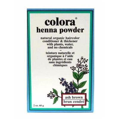 天然有機植物染髮劑粉末-灰棕色 Colora Henna Powder - Ash Brown