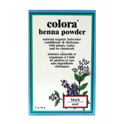 天然有機植物染髮劑粉末-黑色 Colora Henna Powder - Black