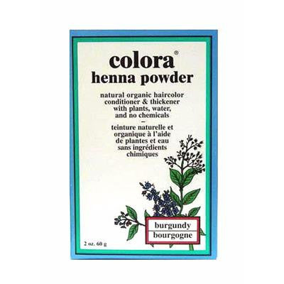天然有機植物染髮劑粉末-酒紅色 Colora Henna Powder - Burgundy