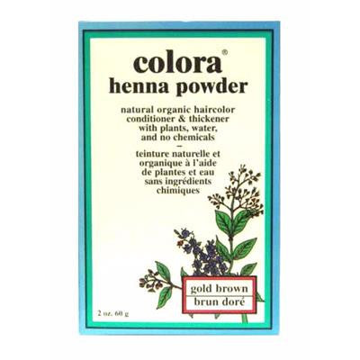 天然有機植物染髮劑粉末-金棕色 Colora Henna Powder - Gold Brown