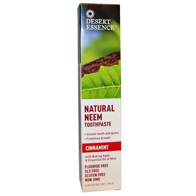 天然苦楝牙膏 肉桂味 176克 Desert Essence Natural Neem Toothpaste Cinnamint 176 g