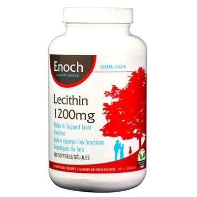 Enoch Unbleached Lecithin 1200mg 180 Softgels