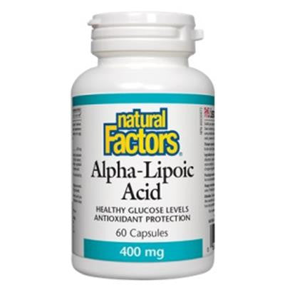硫辛酸 抗氧化 60粒膠囊 Natural Factors Alpha-Lipoic Acid 400mg 60 Capsules