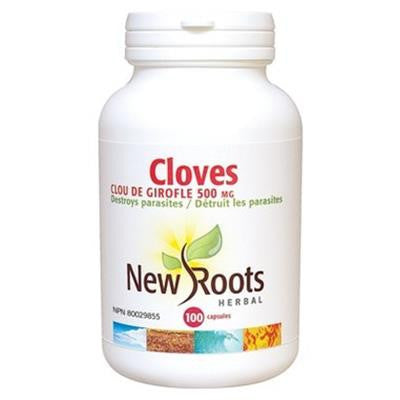 New Roots Cloves 500 mg 100 Capsules