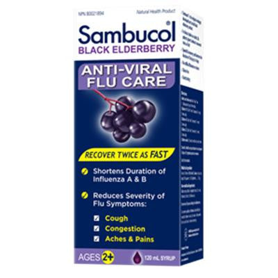 黑色接骨木提取物糖漿120毫升 Sambucol Anti-Viral Flu Kids 120 ml