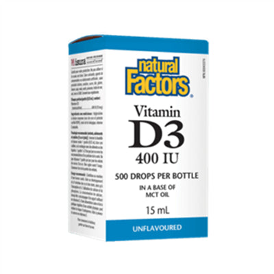 Natural Factors Vitamin D3 Drops 400IU 15ml