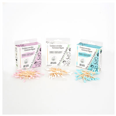The Future is Bamboo Natural Cotton Swabs 100 pcs