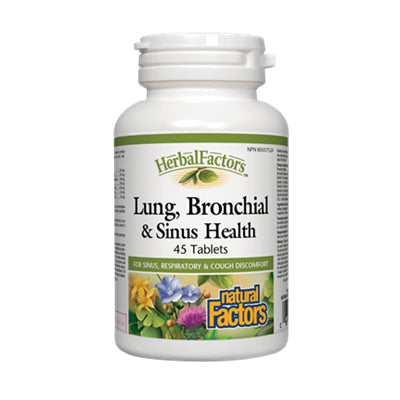 肺，支氣管和鼻竇健康 45錠 Natural Factors Lung, Bronchial & Sinus Health 45 Tablets