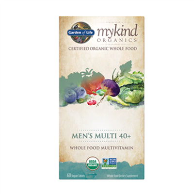 Garden of Life MyKind 有機全食綜合維生素素食膠囊 男士40歲以上 60粒