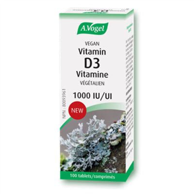 素食維生素D3 1000IU 100錠  A. Vogel Vegan Vitamin D3 1000IU 100 Tablets