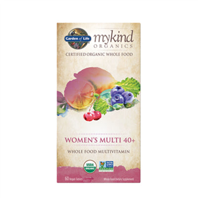 Garden of Life MyKind Organics Multivitamin Women's 40+ Whole Food 60 Vegan Tablets