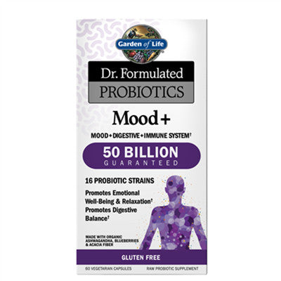 Garden of Life Dr. Formulated Probiotics Mood+ 50 Billion 60 VCapsules
