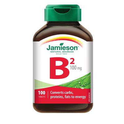 Jamieson Vit B2(Riboflavin) 100 mg 100 Tablets