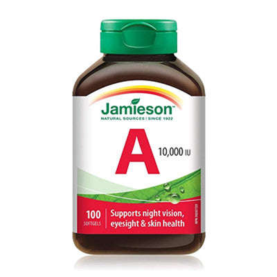 Jamieson 維生素 A 10,000 单位100粒软胶囊