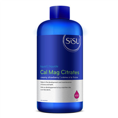 Sisu Calcium & Magnesium Citrates Liquid with D3, Strawberry 450ml