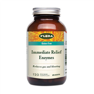 Flora Immediate Relief Digestive Enzymes 120 Vcaps